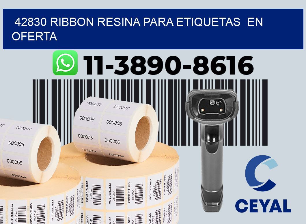42830 ribbon resina para etiquetas  en oferta