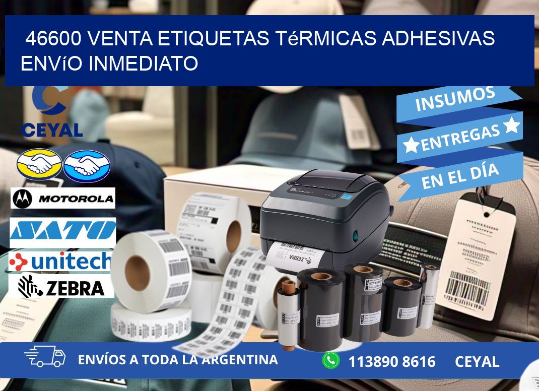 46600 venta etiquetas térmicas adhesivas envío inmediato