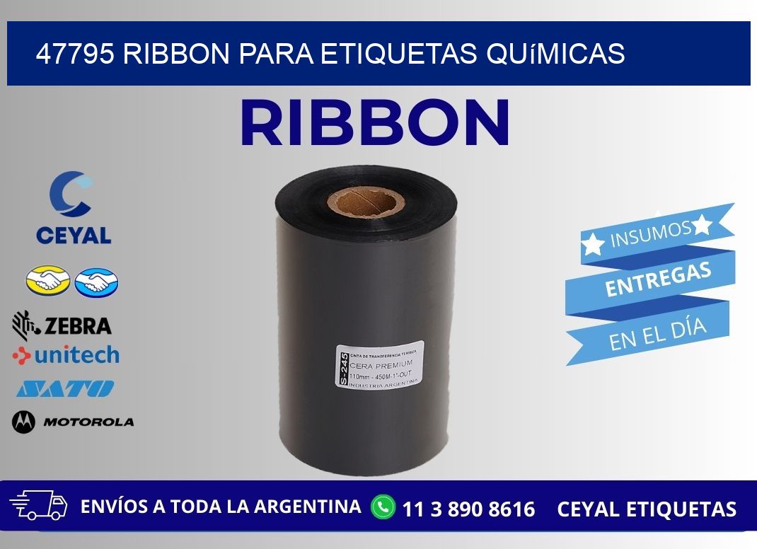 47795 ribbon para etiquetas químicas