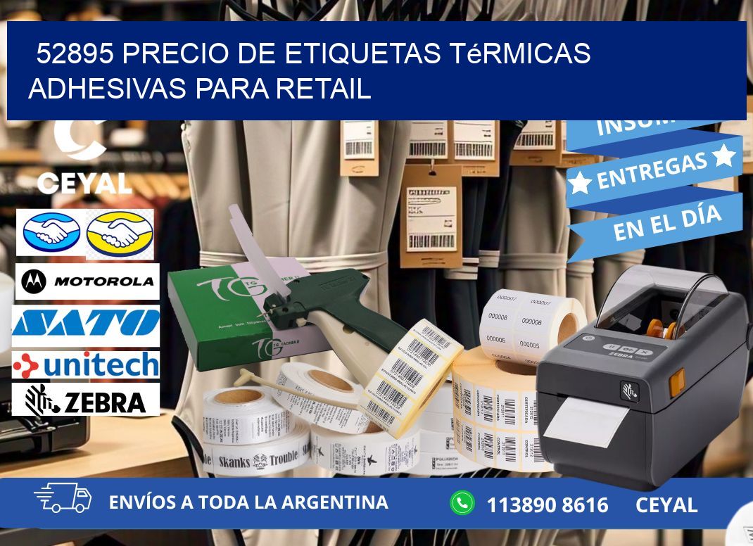 52895 precio de etiquetas térmicas adhesivas para retail