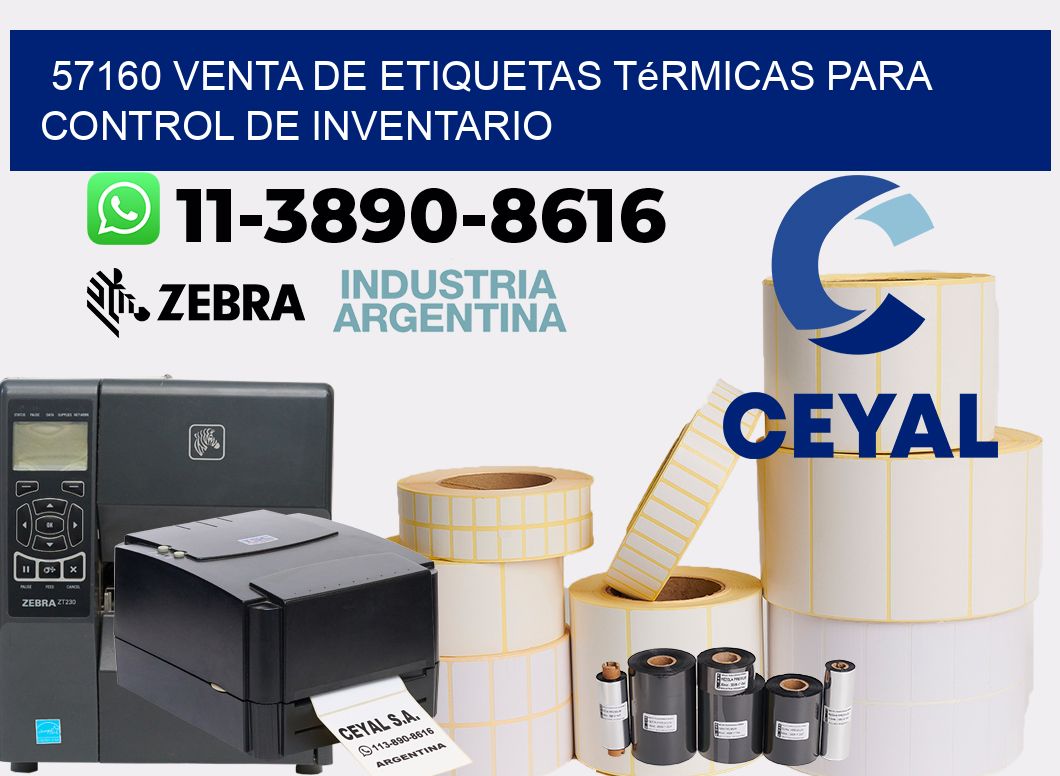 57160 venta de etiquetas térmicas para control de inventario