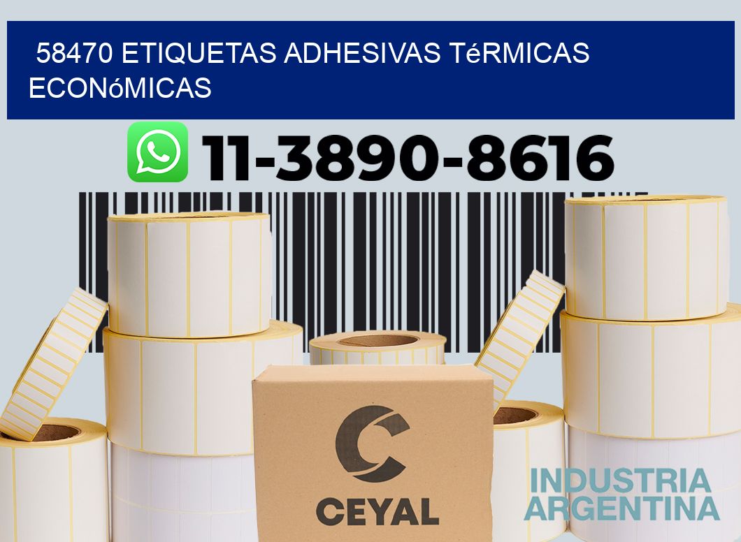 58470 etiquetas adhesivas térmicas económicas