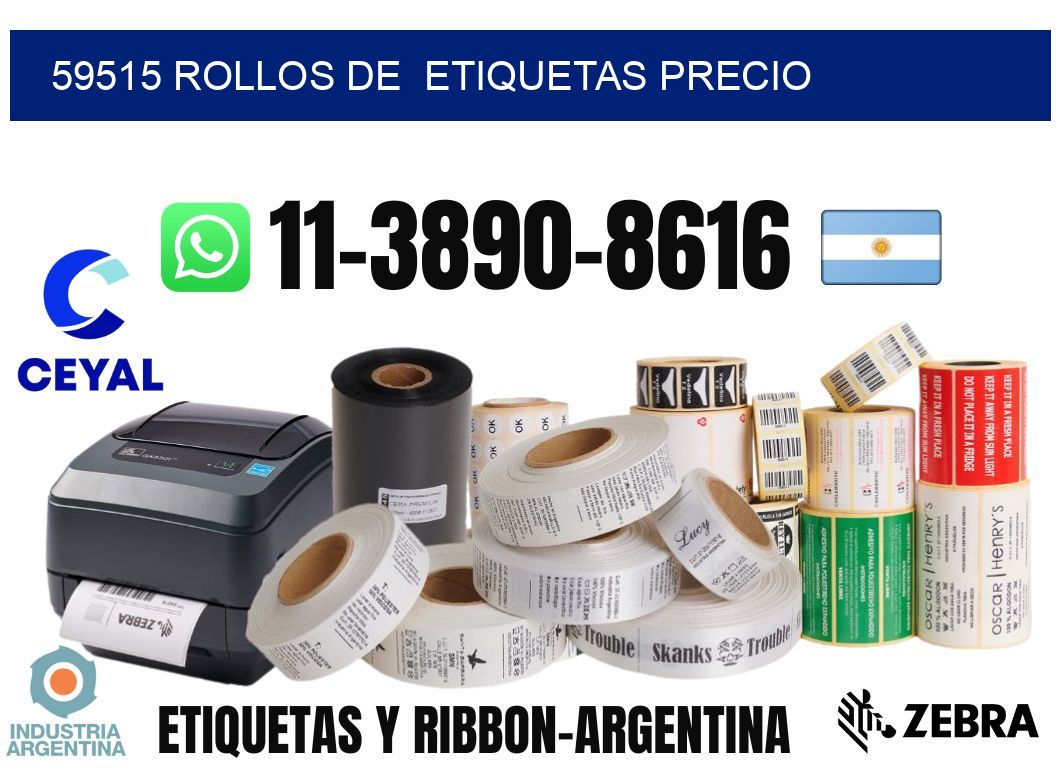 59515 rollos de etiquetas precio
