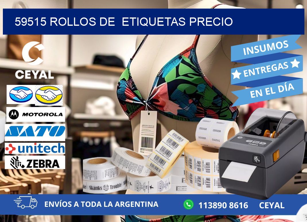 59515 rollos de etiquetas precio