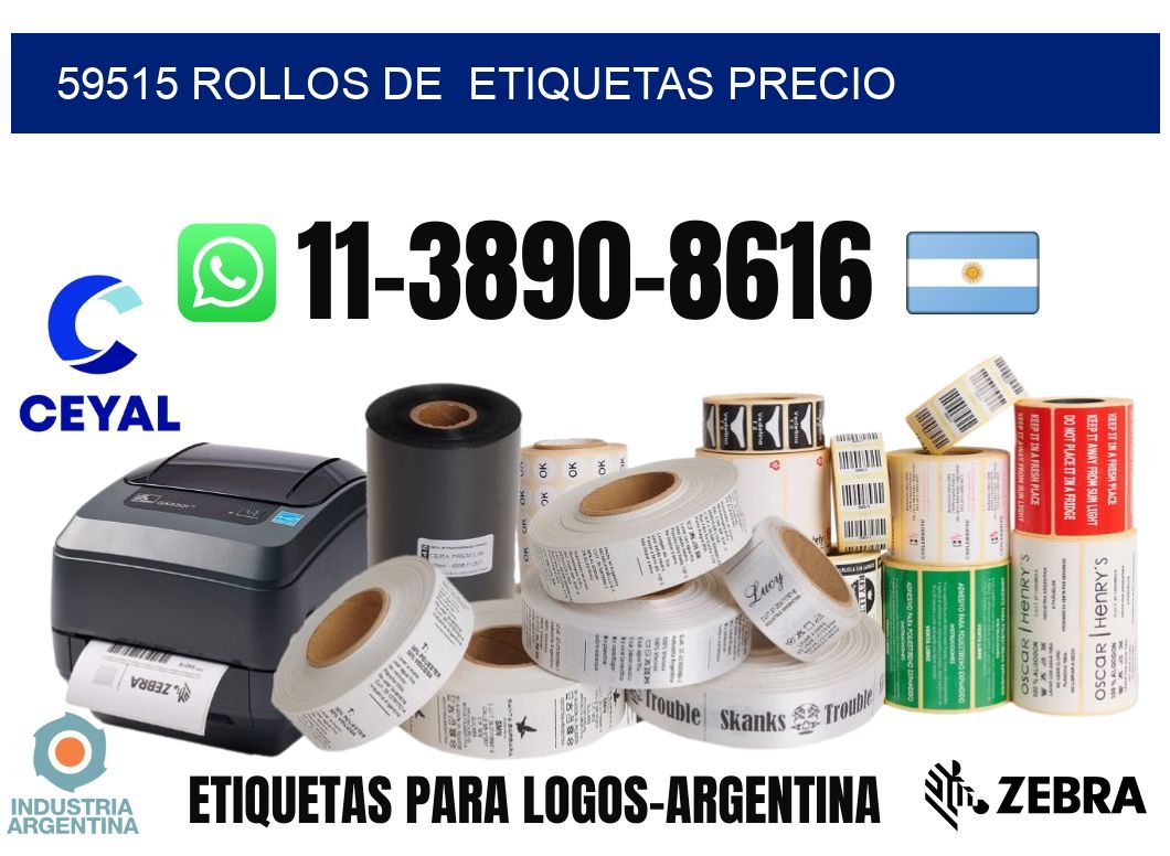 59515 rollos de etiquetas precio