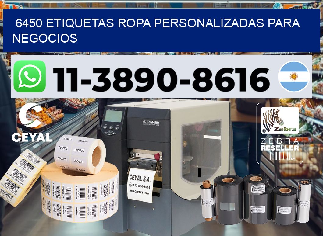 6450 Etiquetas ropa personalizadas para negocios