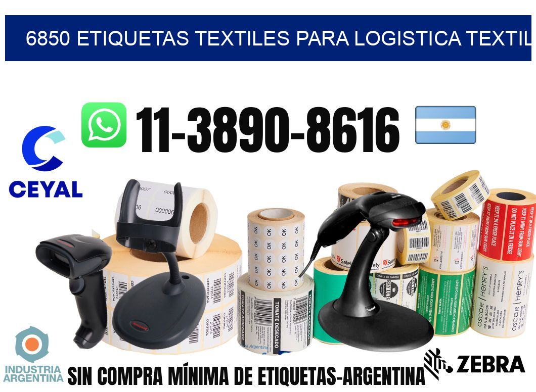 6850 Etiquetas textiles para logistica textil