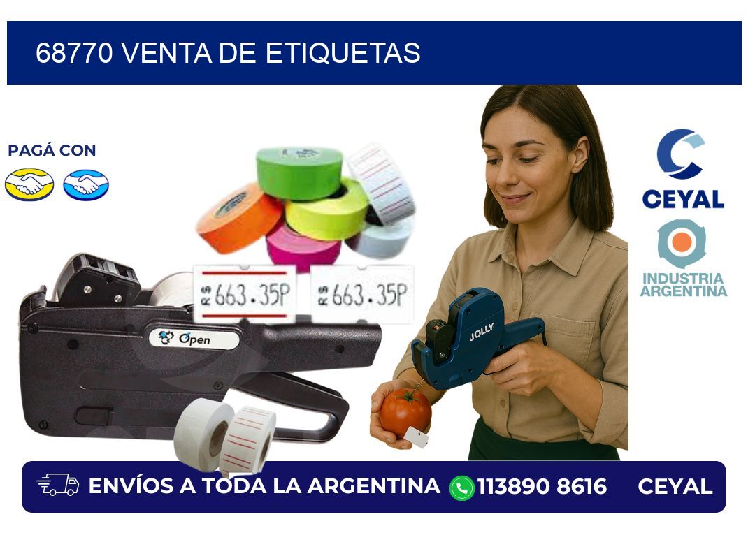 68770 venta de etiquetas