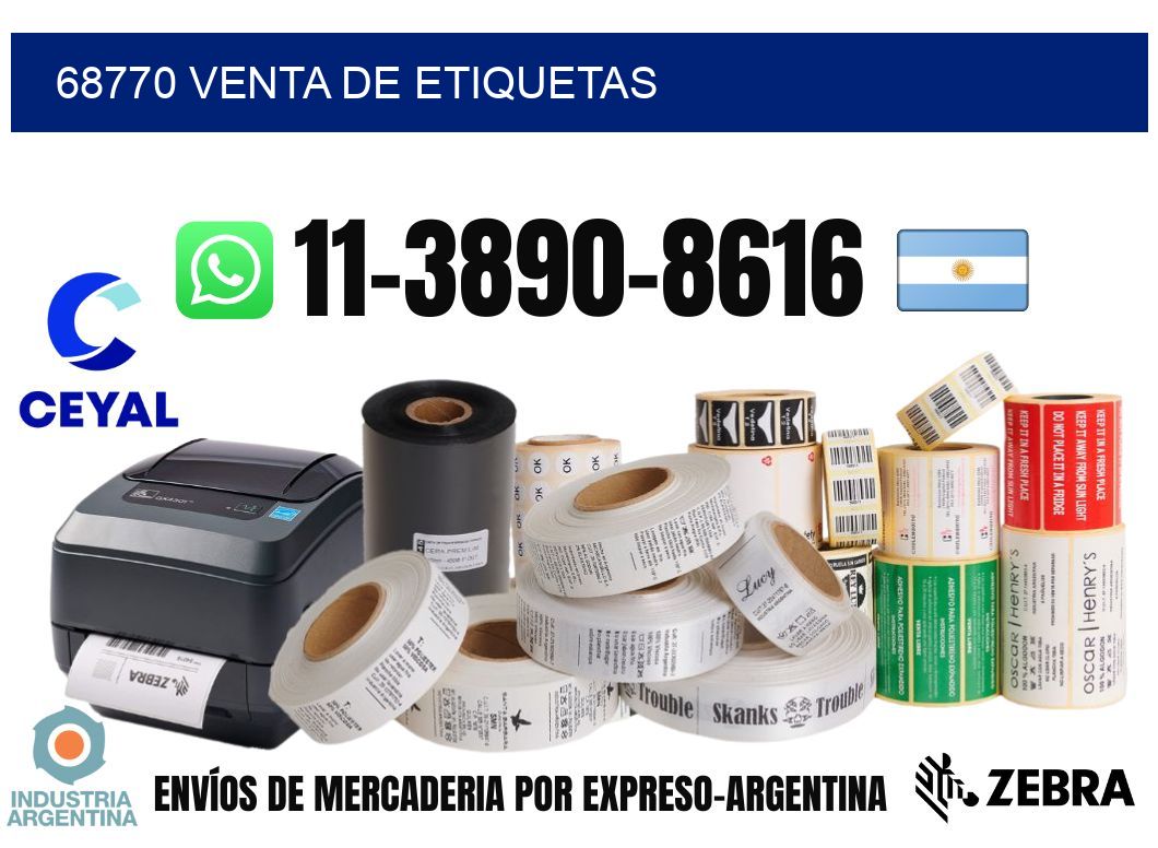 68770 venta de etiquetas