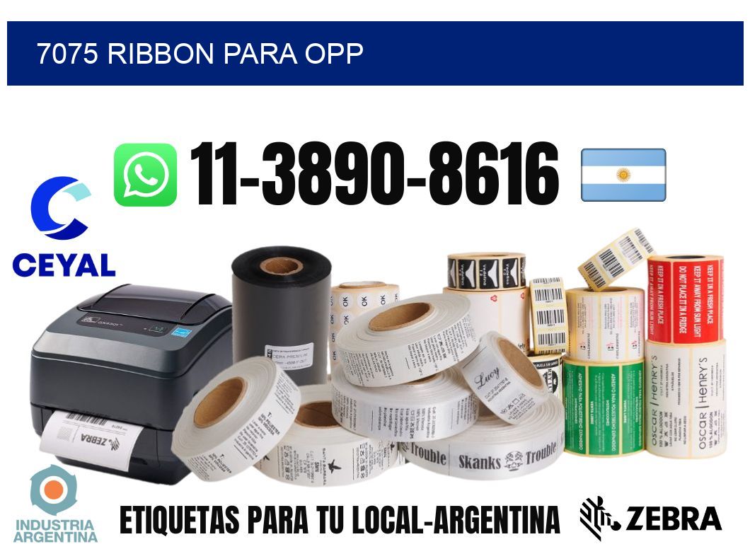 7075 ribbon para opp
