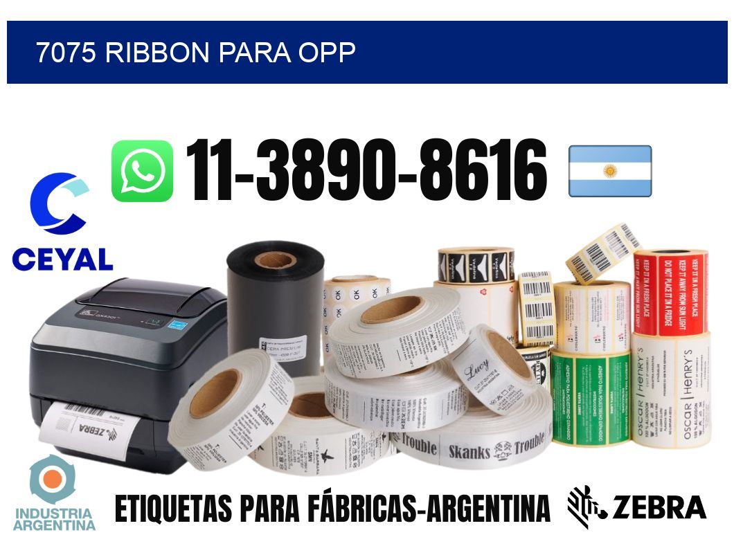 7075 ribbon para opp