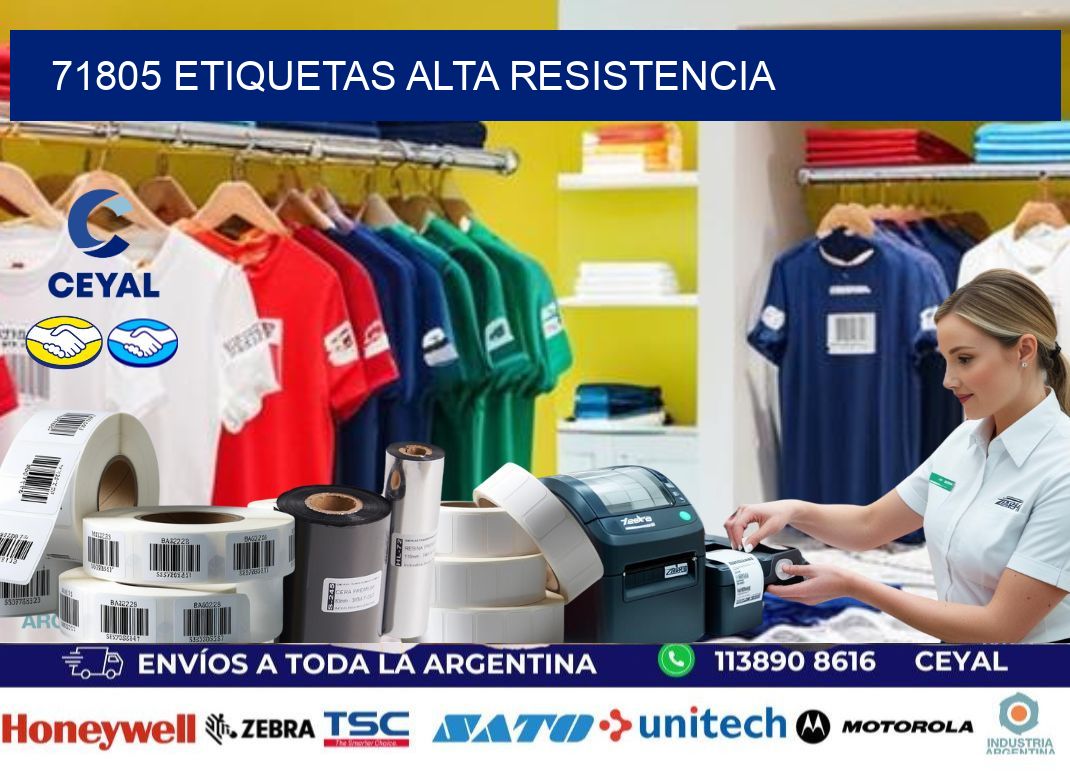 71805 etiquetas alta resistencia