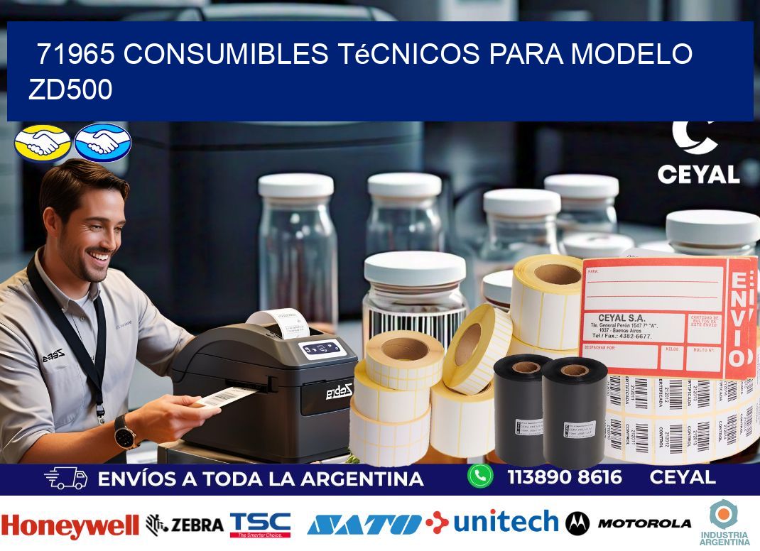71965 consumibles técnicos para modelo zd500