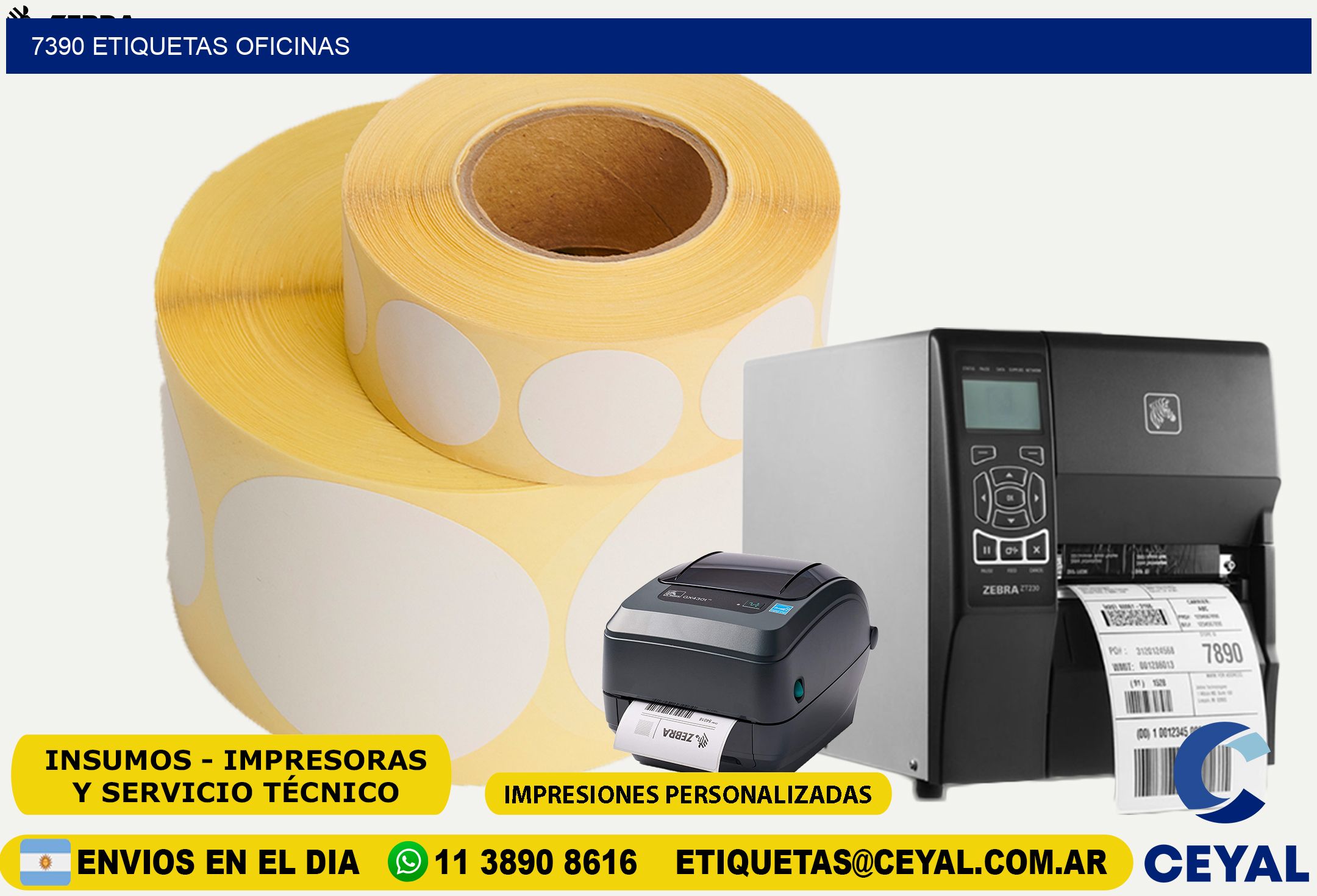 7390 etiquetas oficinas