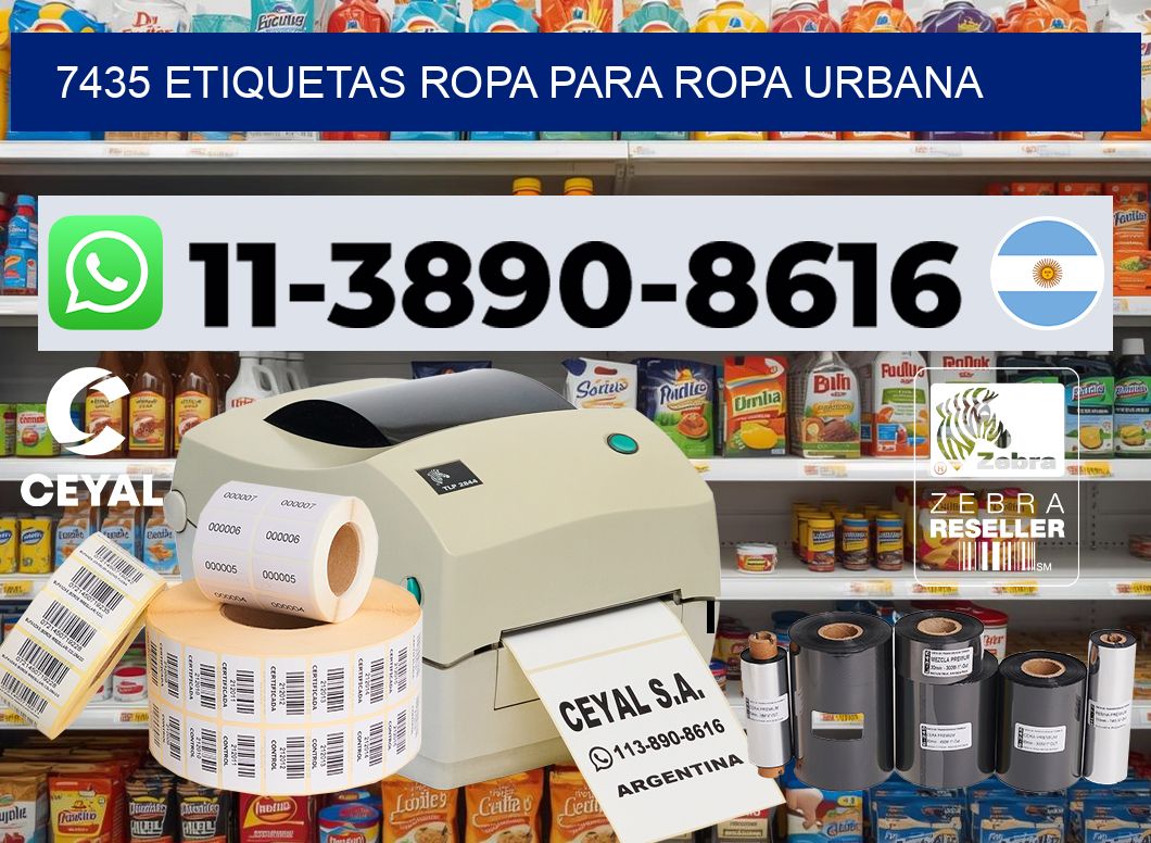 7435 Etiquetas ropa para ropa urbana