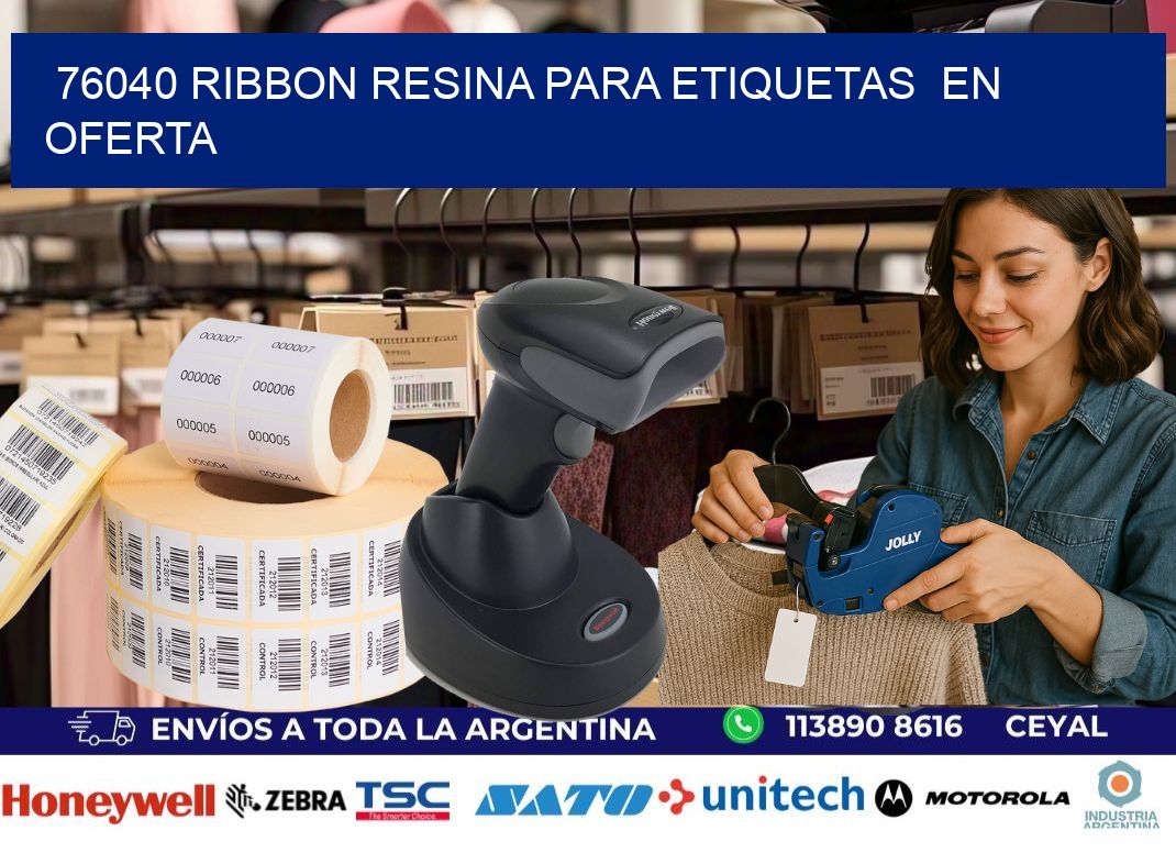 76040 ribbon resina para etiquetas  en oferta