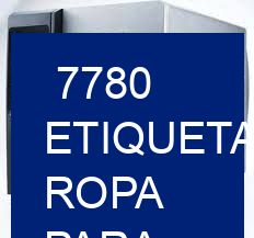 7780 Etiquetas ropa para indumentaria casual