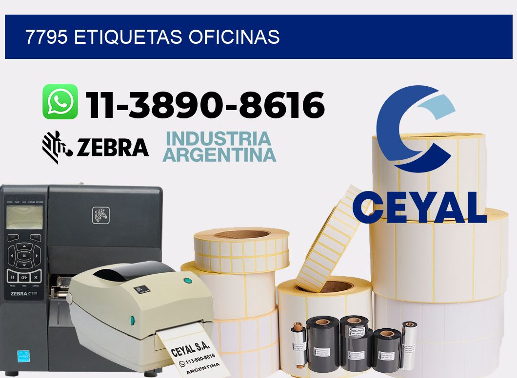7795 etiquetas oficinas