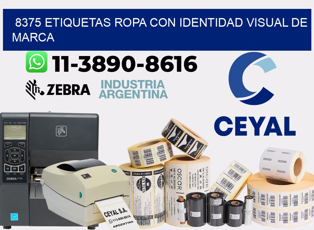 8375 Etiquetas ropa con identidad visual de marca