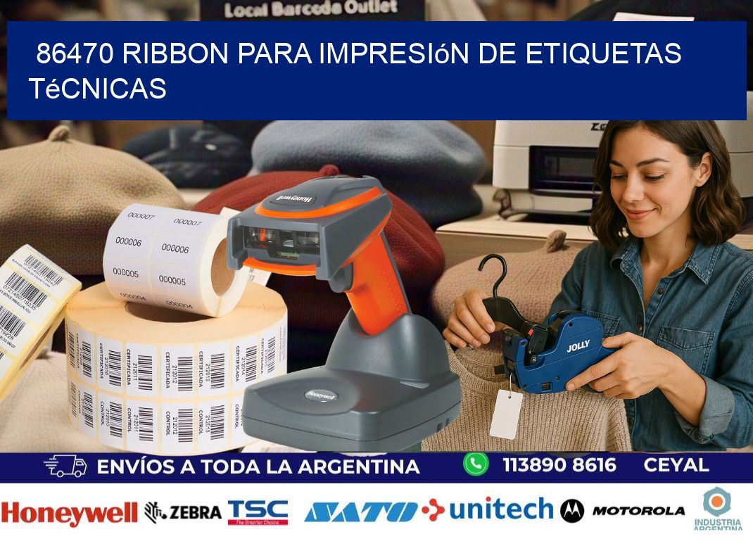 86470 ribbon para impresión de etiquetas técnicas