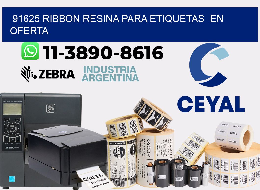 91625 ribbon resina para etiquetas en oferta