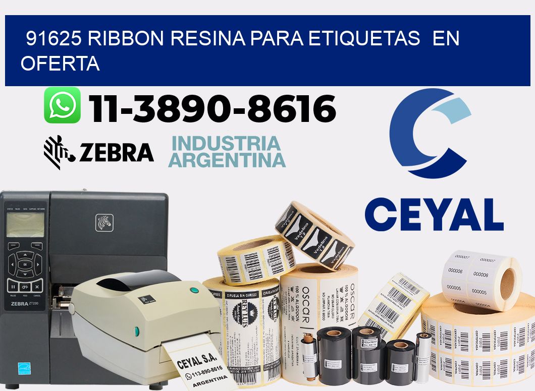 91625 ribbon resina para etiquetas en oferta