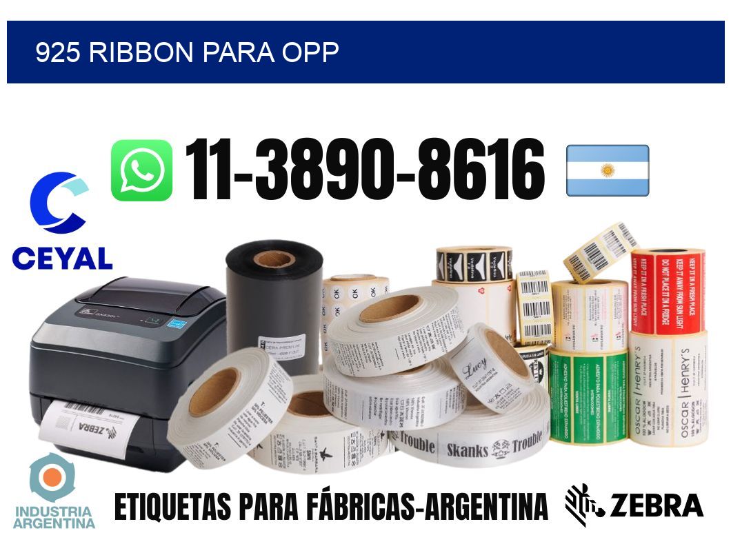 925 ribbon para opp