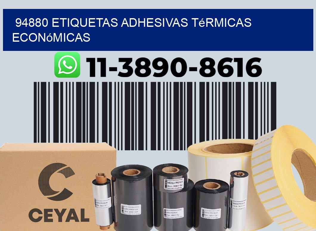94880 etiquetas adhesivas térmicas económicas
