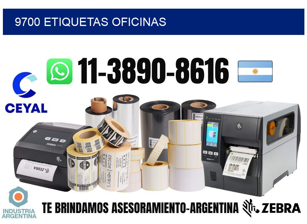 9700 etiquetas oficinas