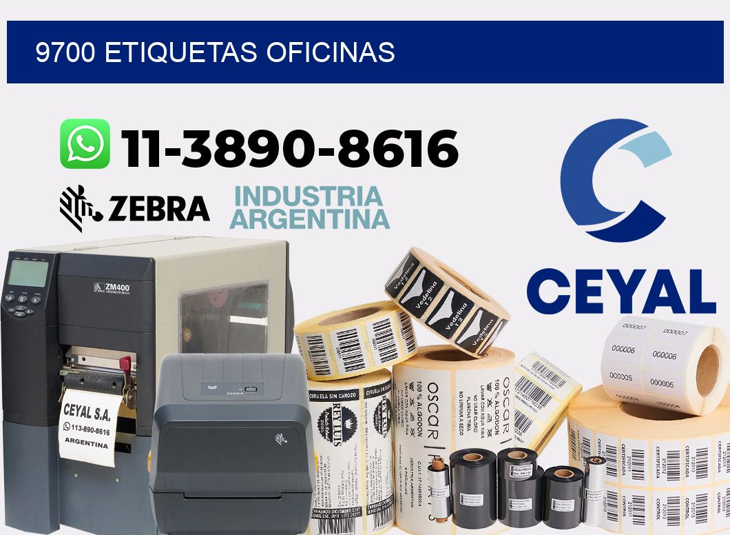 9700 etiquetas oficinas