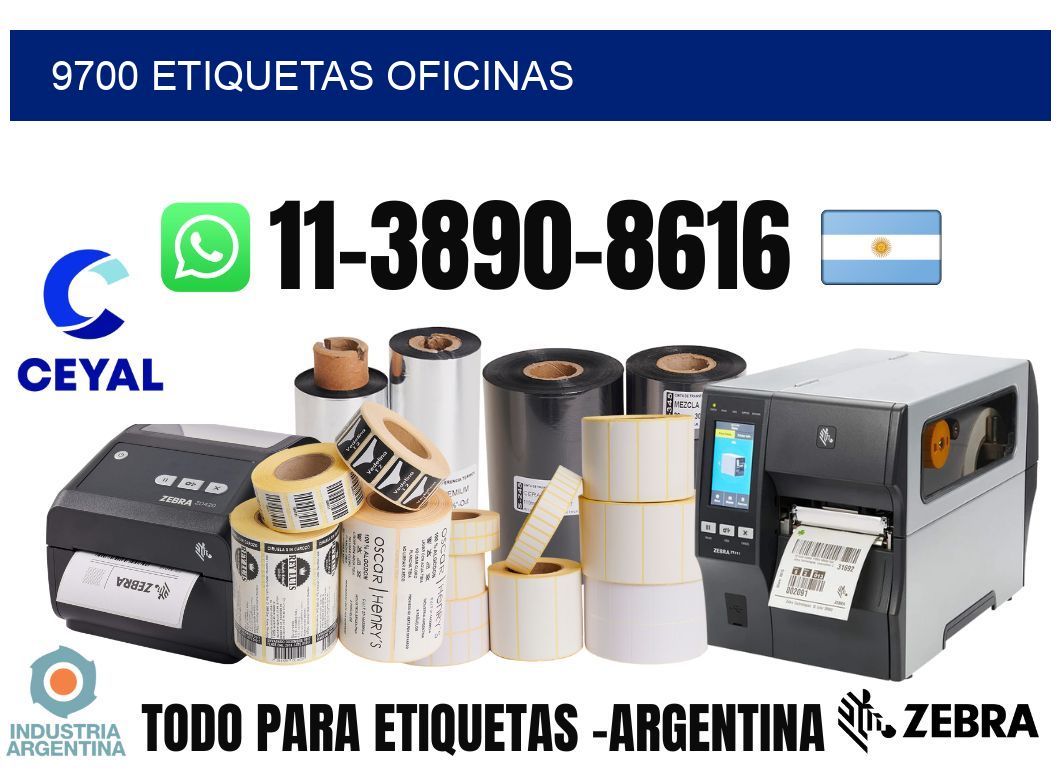 9700 etiquetas oficinas