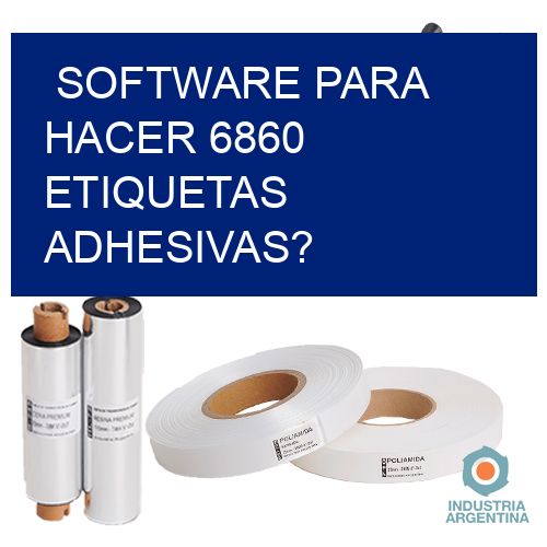 Software para hacer 6860 etiquetas adhesivas?