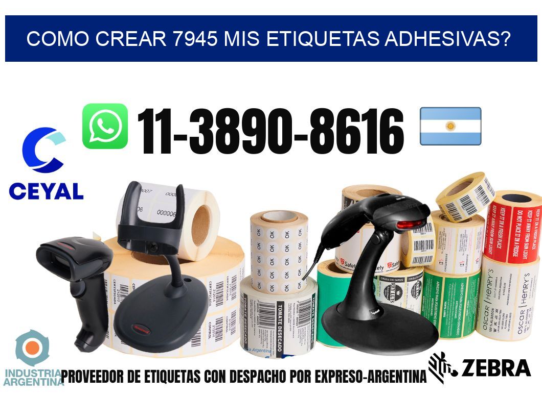 como crear 7945 mis etiquetas adhesivas?