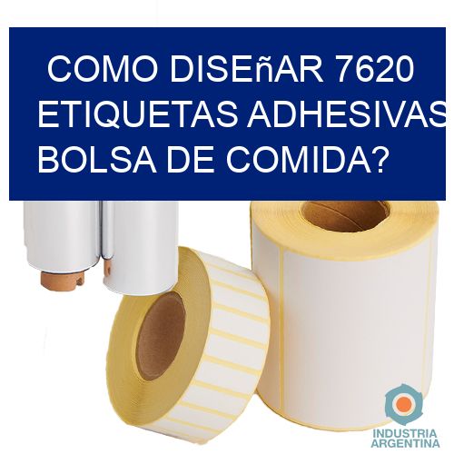 como diseñar 7620 etiquetas adhesivas bolsa de comida?
