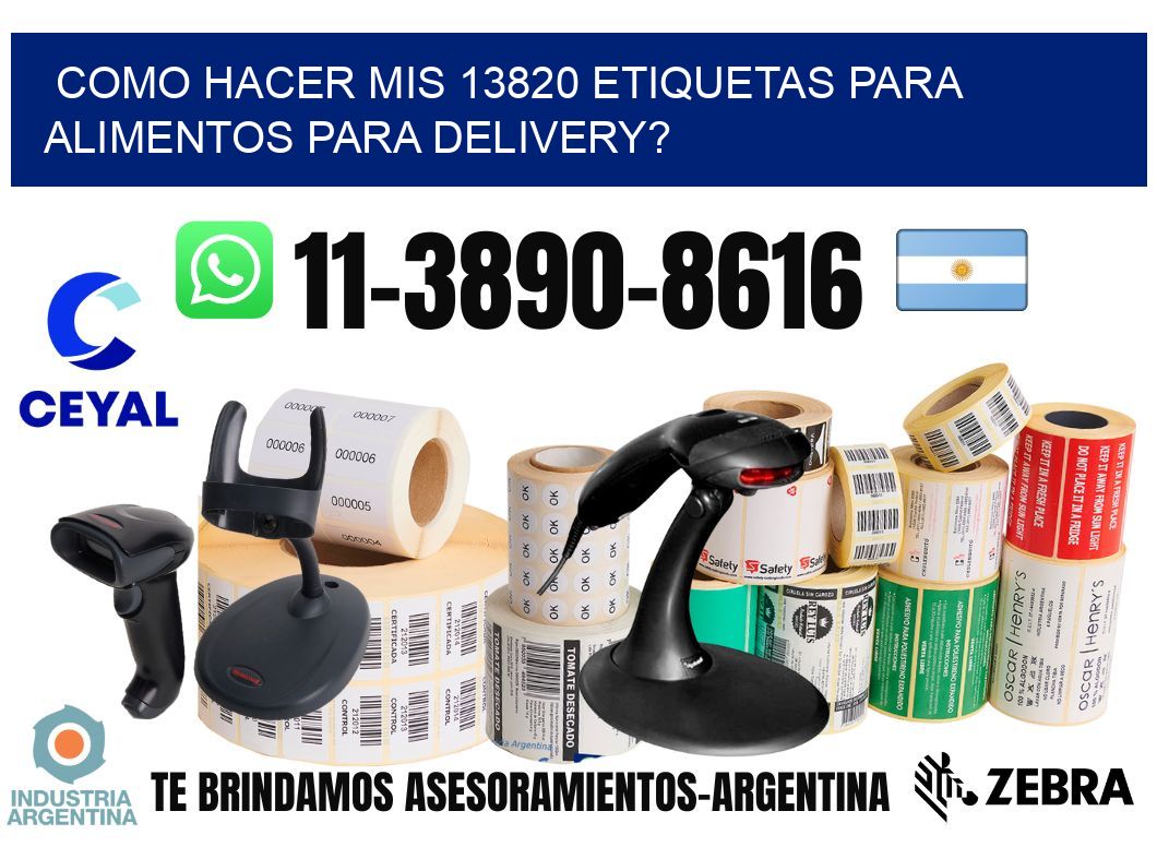 como hacer mis 13820 etiquetas para alimentos para delivery?