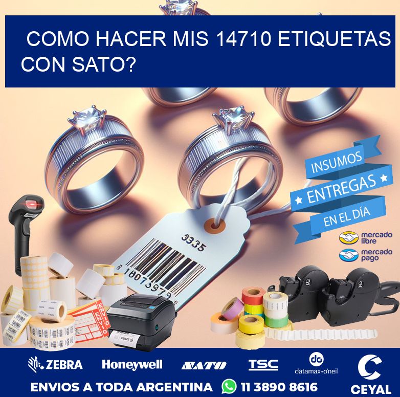 como hacer mis 14710 etiquetas con sato?