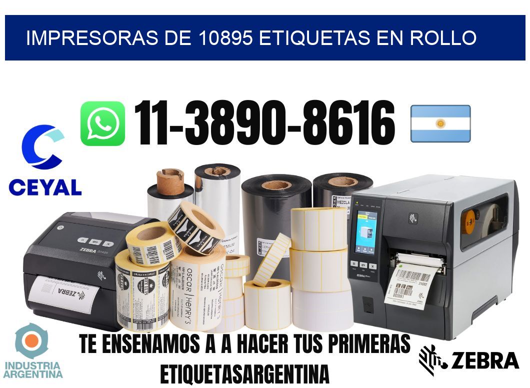 impresoras de 10895 etiquetas en rollo