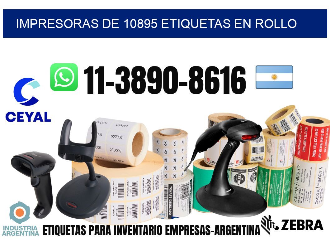 impresoras de 10895 etiquetas en rollo