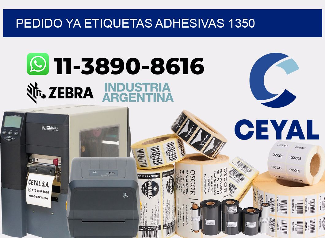 pedido ya etiquetas adhesivas 1350