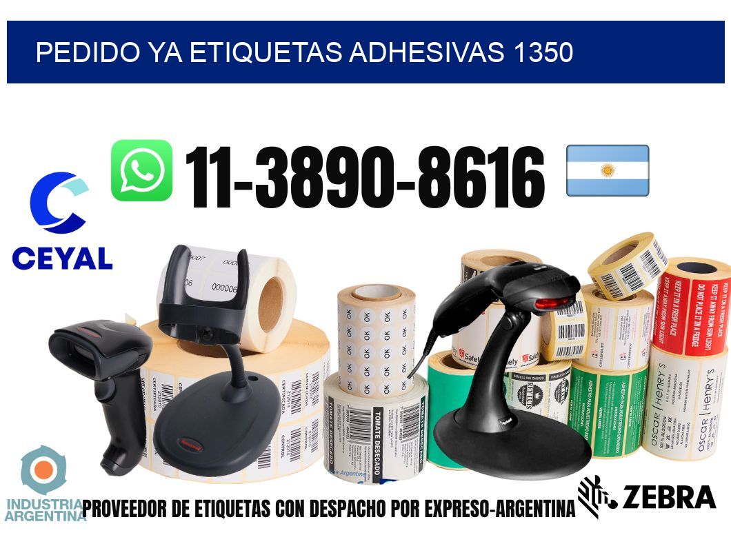 pedido ya etiquetas adhesivas 1350