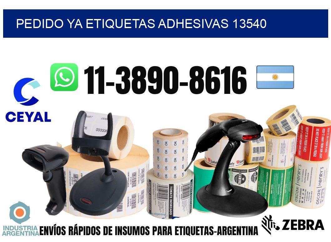 pedido ya etiquetas adhesivas 13540