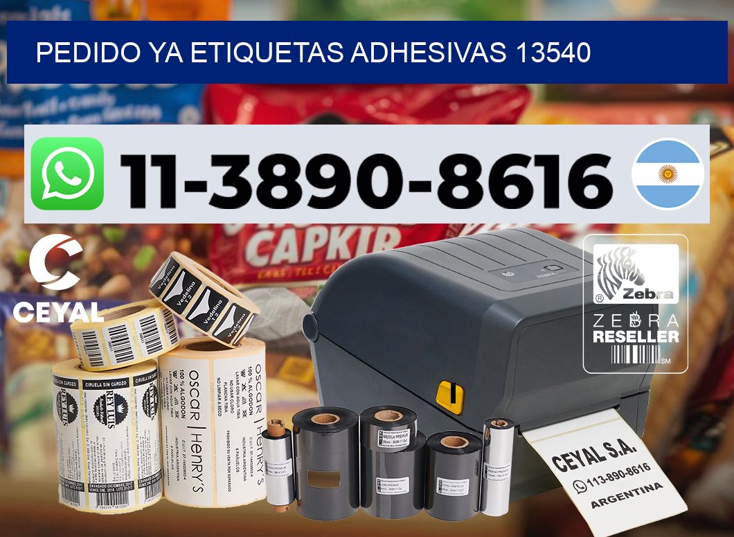 pedido ya etiquetas adhesivas 13540
