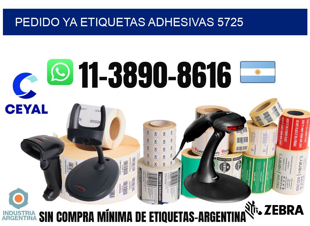 pedido ya etiquetas adhesivas 5725