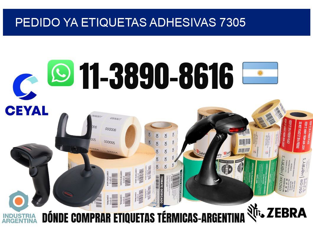 pedido ya etiquetas adhesivas 7305
