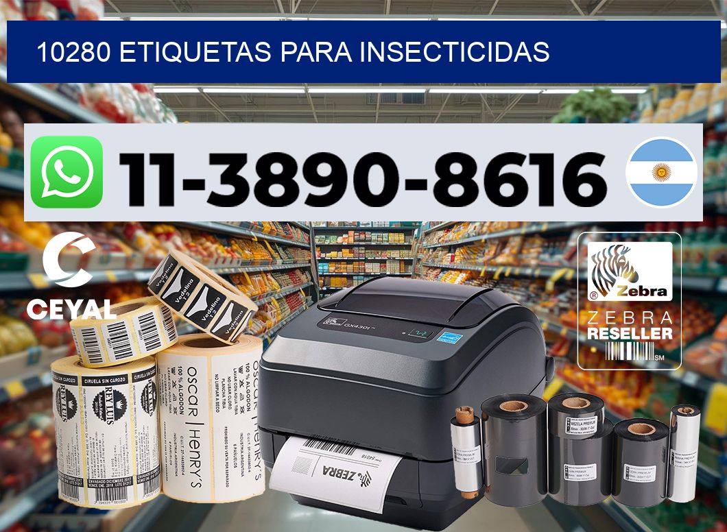 10280 Etiquetas para insecticidas