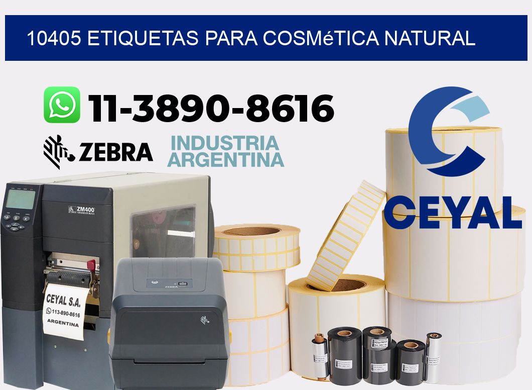 10405 Etiquetas para cosmética natural
