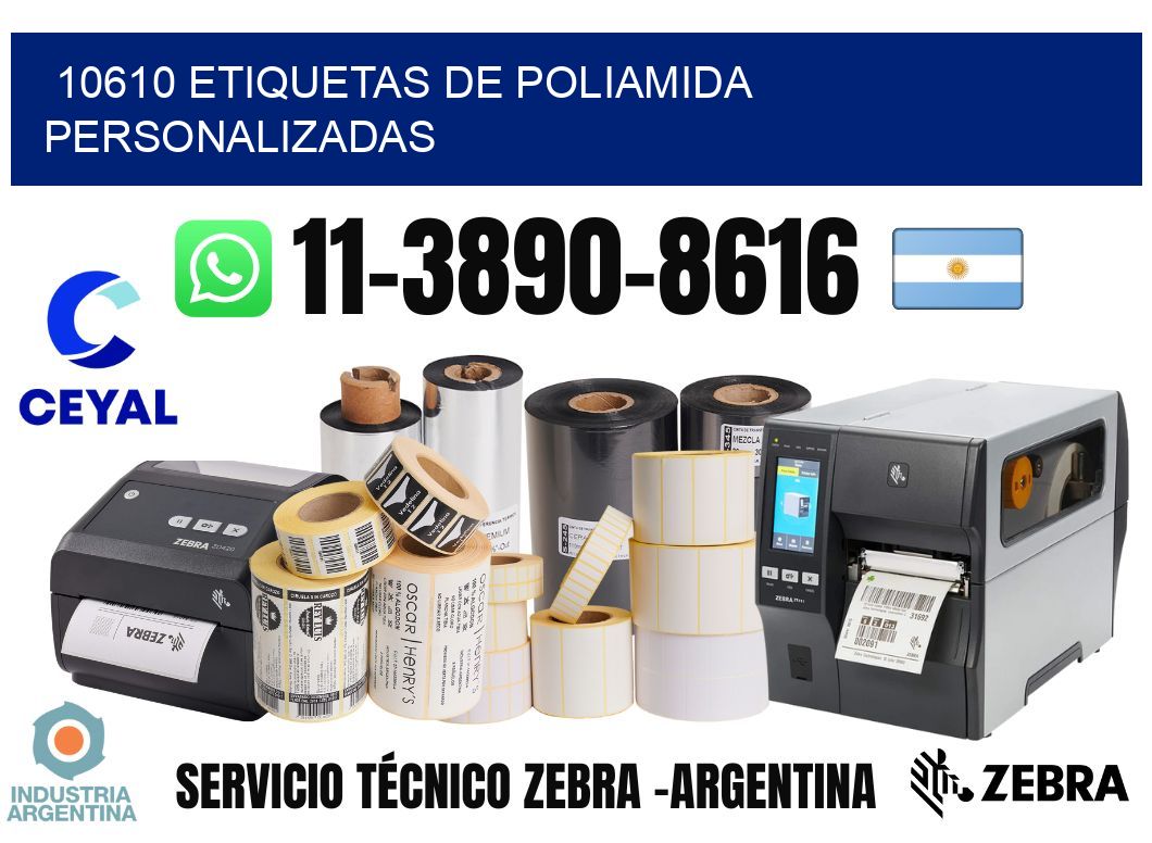 10610 Etiquetas de poliamida personalizadas
