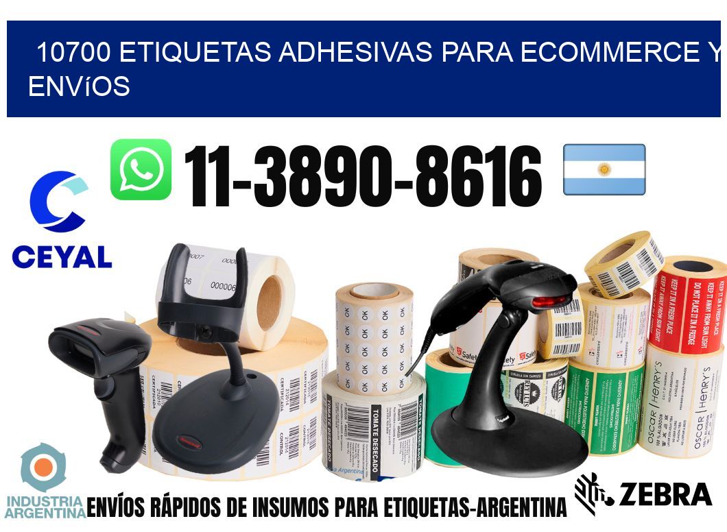 10700 Etiquetas adhesivas para ecommerce y envíos