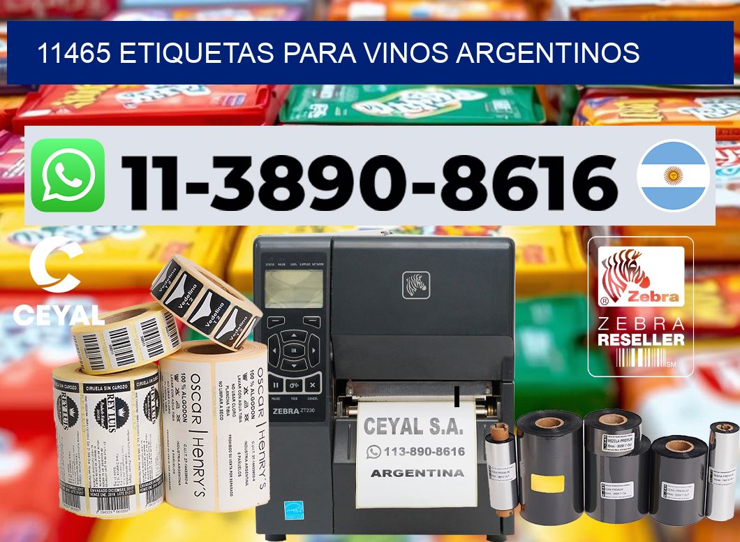11465 Etiquetas para vinos argentinos