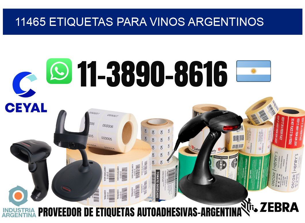 11465 Etiquetas para vinos argentinos